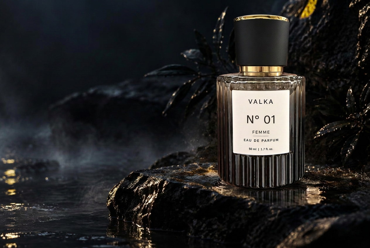 VALKA N.º 01 sobre piedra oscura en una escena de campaña